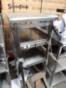 Stainless Steel Catering shelving Unit 90cm x 60cm x height 148cm