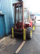 Manitou Heavy Duty Lift Rough Terrain Diesel Forklift Truck 4444hrs - Exhaust requires attention