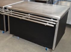 Serving Counter - On Castors For Maneuverability - Ideal For Pub Carvery, Canteens, All You Can