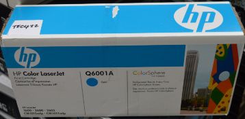1 x HP Q6001A Cyan Toner Cartridge - For HP Laserjet 1600, 2600 and 2605 Printers - Genuine Boxed