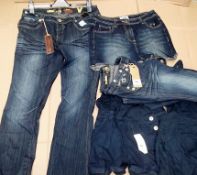 43 x Items Of Assorted Ladies Clothing – Box043 – Includes 22 Pair Of Jeans, 12 x Sorts, & 9 x Pairs