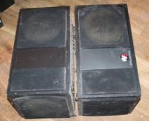 2 x Wharfdale 3180 Speakers  - 175w 40HMS - Ideal For DJ Nightclub or Disco - Untested - CL090 - Ref