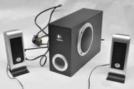 1 x Set Of Logitech S200 PC Speakers (2.1) - New & Boxed - Includes: 1 x Subwoofer & 2 x Satellite