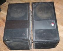 2 x Wharfdale 3180 Speakers  - 175w 40HMS - Ideal For DJ Nightclub or Disco - Untested - CL090 - Ref