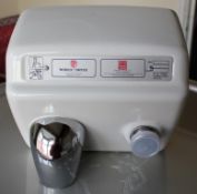 1 x World Dryer Push Button Hand Dryer By Warner Howard - Model A48 - Heavy Duty Wall Mounted