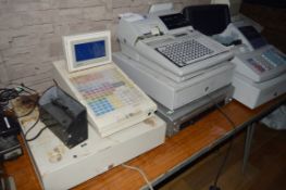 1 x Assorted Collection of EPOS Cash Register Equipment - 12 Pieces Including Omron EPOS Systems,