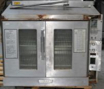 1 x Hobart Industrial Oven - MORE INFORMATION TO FOLLOW - Stainless Steel - Faulty, Sold As Seen -
