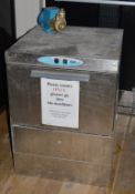 1 x Lamber DSP4 Commercial Glass Washer - Stainless Steel Finish - Supplied With Clarke Pump -