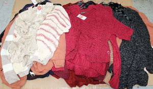 37 x Items Of Assorted Women's Clothing – Box2610 – Includes Jumpers and Cardigans - New With Tags -