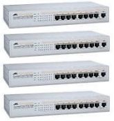 4 x AT-FS708 Allied Telesis 8 Port 10/100TX Unmanaged Layer 2 Switch - REF: MIT19 - Used and