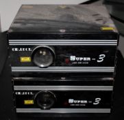 2 x CIR.RECT Super 3 Laser Show System Nightclub Lighting Units - Untested - CL090 - Ref BL125 FBA -