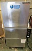 1 x Dawson Pass-through Commercial Dishwasher, with Drain Pump - 3 Phase - Preoned, In Good