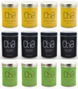 Resale Pallet - 360 x Tins of CHA Organic Tea - PURE BLACK, GOLDEN MANGE AND PURE GREEN - 100%