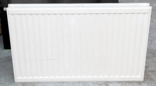 1 x Full Wall Mounted Double Panel Radiator - Central Heating - Dimensions: W96cm x H61cm - Ref