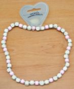 200 (approx) x Wooden Beaded Bracelets By TOP NOTCH - New In Retail Packaging - Good Resale