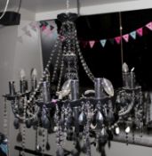 Set of THREE Matching CHANDALIERS Black Gothic Design - CL090 - Ref FBA BL133 - Location: