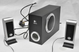 1 x Set Of Logitech S200 PC Speakers (2.1) - New & Boxed - Includes: 1 x Subwoofer & 2 x Satellite