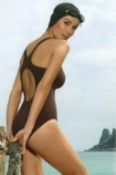 1 x Rasurel - Chocolate - Esther Swimsuit - R01030 - Size 2C - UK 32 - Fr 85 - EU/Int 70 - Ref: