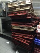 19 x Trousdale Commercial Vented Trays - 84cm x 36cm x height 23.5cm - Dolly not included - ref