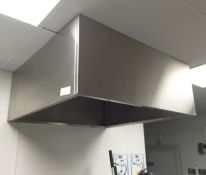 1 x Stainless Steel Extractor / Ventilation Hood - 100cm x 100cm x height 40cm - Buyer to