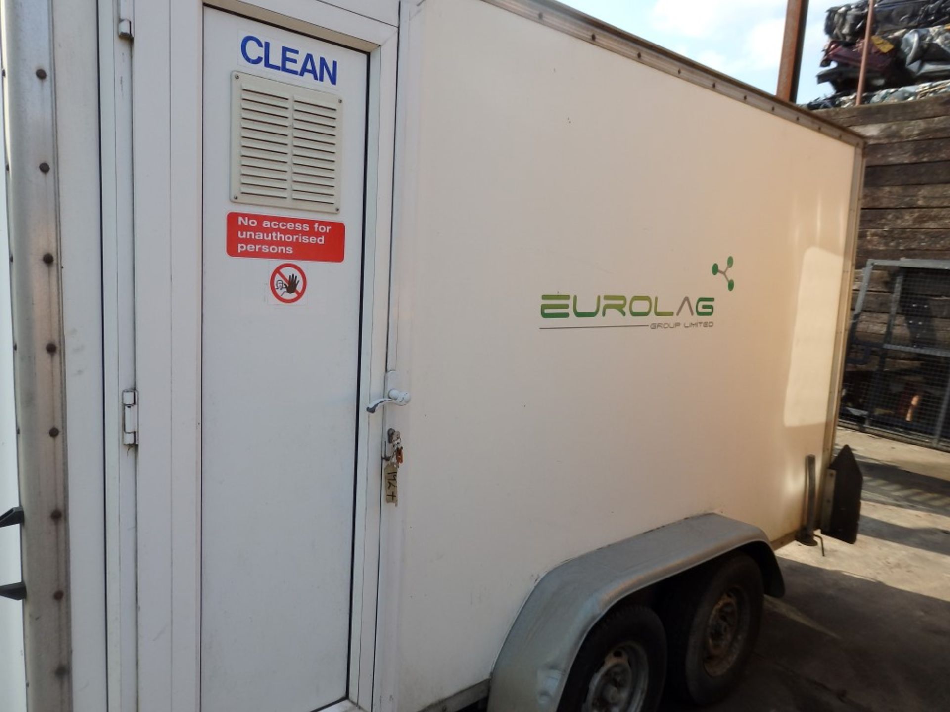 1 x Eurolag Towing Trailer With In and Out Shower Facility - Previously Used As Decontamination Wash - Image 19 of 23