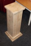 1 x Marble Pedestal Stand - Ex Display Stock – Dimensions: W30 x D30 x H70cm - Ref: F177 - CL156 –