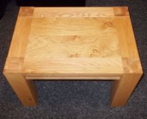 1 x Bentley 'Burr' Oak Lamp Table - Ex Display Stock – Dimensions: W60 x D42 x H39cm - Ref: F151 -