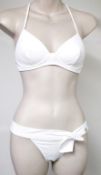 1 x 'Nina Ricci' 2-piece Designer Swimsuit - PIN-UP - Colour: Ecru - UK - SW07 - Stunning Fabric &