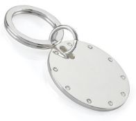 40 x Silver Plated Circle Key Rings By ICE London - MADE WITH 