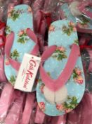 100 x Pairs of Original Cath Kidston of London Girls Flip Flop Beach Sandals - Brand New Stock - rrp