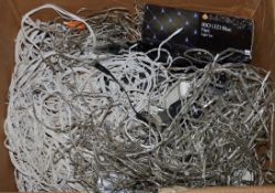 1 x Box of Various CHRISTMAS LIGHTS - Please See The Pictures Provided - Includes LED Blue Light Net