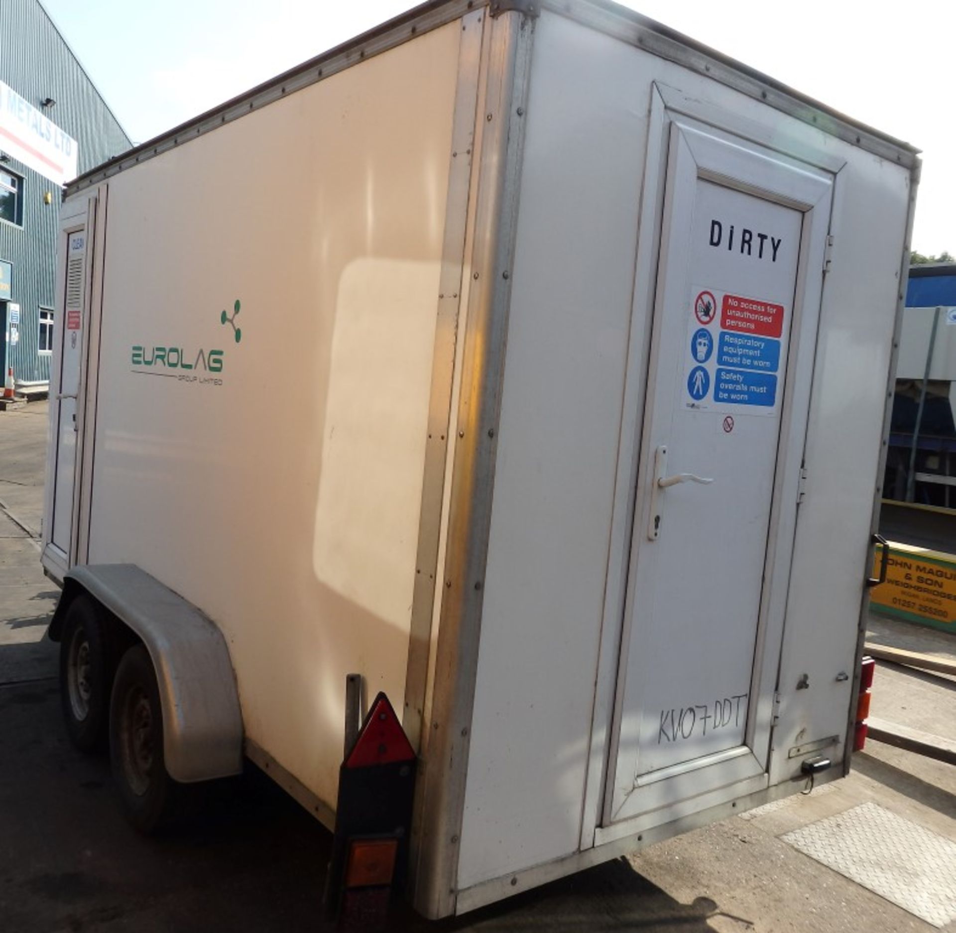 1 x Eurolag Towing Trailer With In and Out Shower Facility - Previously Used As Decontamination Wash - Image 3 of 23