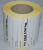 5,000 x Put Away Control Labels - Stickers to Clarify Name, Date Put Away, Date For Collection &