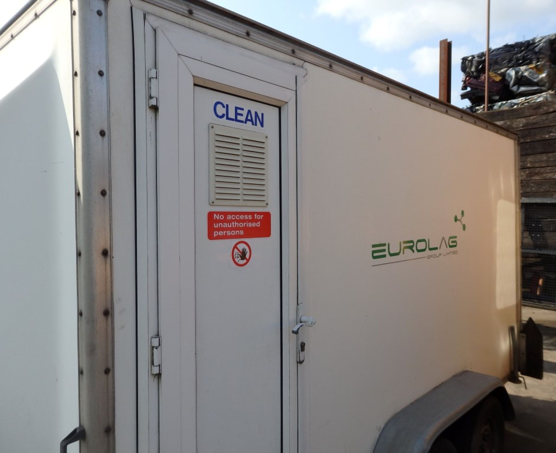 1 x Eurolag Towing Trailer With In and Out Shower Facility - Previously Used As Decontamination Wash - Image 11 of 23