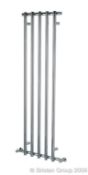 1 x Designer Briston Alto Fino Chrome Plated Vertical Decorative Radiator - 1500 x 500mm - Brand New