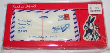 40 x Red or Dead Airmail Bag Purses With Keyrings - Fantastic Gift Sets - Brand New in Packets! -