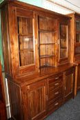 1 x Mark Webster 'Cognac' Acacia Solid Wood Buffet & Hutch - Ex Display Stock – Dimensions: W160 x