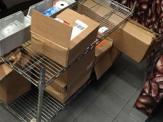 1 x Commercial Catering Wire Storage Shelf - Contents Not Included - Two Tier - H62 x W100 x D40cm -