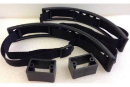 10 x Gas / Water Bottle Fixing Brackets With Straps and Spaces - For Caravans or Motorhomes - New