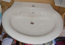 2 x Bellavista Lara Series Wash Basins - Minimalistic Design - Unused Boxed Stock - 750mm Width -