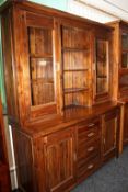 1 x Mark Webster 'Cognac' Acacia Solid Wood Buffet & Hutch - Ex Display Stock – Dimensions: W160 x