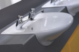 1 x Vogue Bathrooms ZOE Single Tap Hole SEMI RECESSED SINK BASIN - 520mm Width - Brand New Boxed