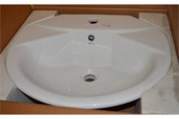1 x Vogue Bathrooms FORMA Single Tap Hole VANITY SINK BASIN -  550 x 480mm - Product Code VCB403 -