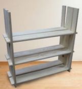 2 x Pine 3-Shelf Units - No Screws Required - Brand New & Boxed - Hight 825mm, Width 630mm, Depth