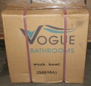 1 x Vogue Bathrooms Round VANITY Counter Top WASH BOWL - Ideal For Pubs, Restaurants, Hotels,
