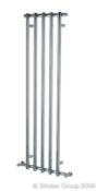 1 x Designer Briston Alto Fino Chrome Plated Vertical Decorative Radiator - 1500 x 500mm - Brand New