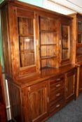 1 x Mark Webster 'Cognac' Acacia Solid Wood Buffet & Hutch - Ex Display Stock – Dimensions: W160 x