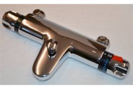 1 x Vogue Carmina Thermo Wall Mounted Bath Mixer Tap - Vogue Bathrooms Gold Brassware Collection -