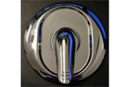 1 x Carmina Shower Valve Kit - Contains Chrome Shower Head, Fixed Arm and Manual Control - Brass