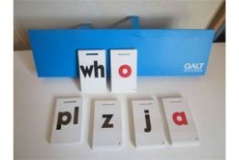 36 x Galt Educational WORDS FLIP CARDS With Stands - WORD BUILDER - For Educational Purposes - Ideal